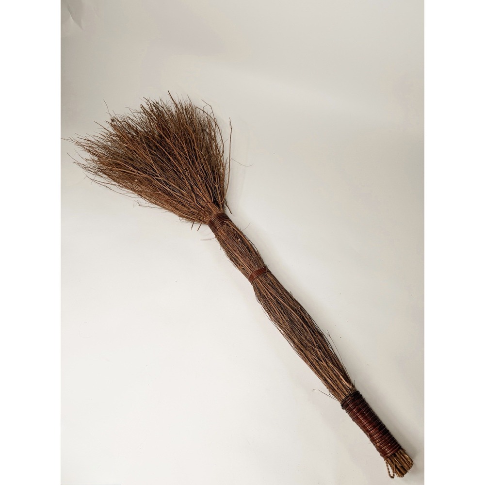 36 In. Scented Cinnamon Broom Natural Twigs Rope Tied Fireplace Rustic